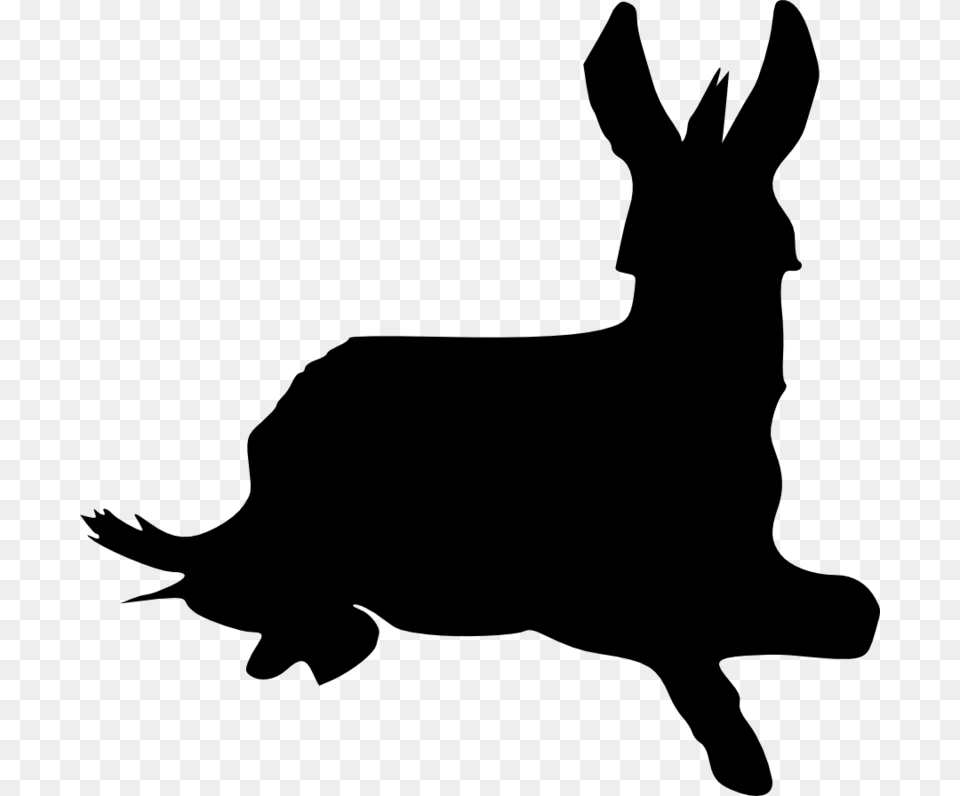 Donkey Silhouette Silhouette, Gray Png Image