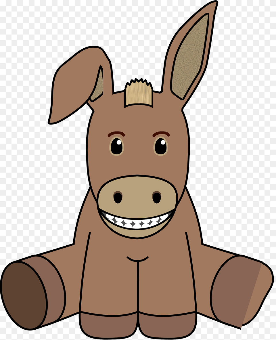 Donkey Stuffed Animal Clipart, Mammal, Bear, Wildlife Png Image