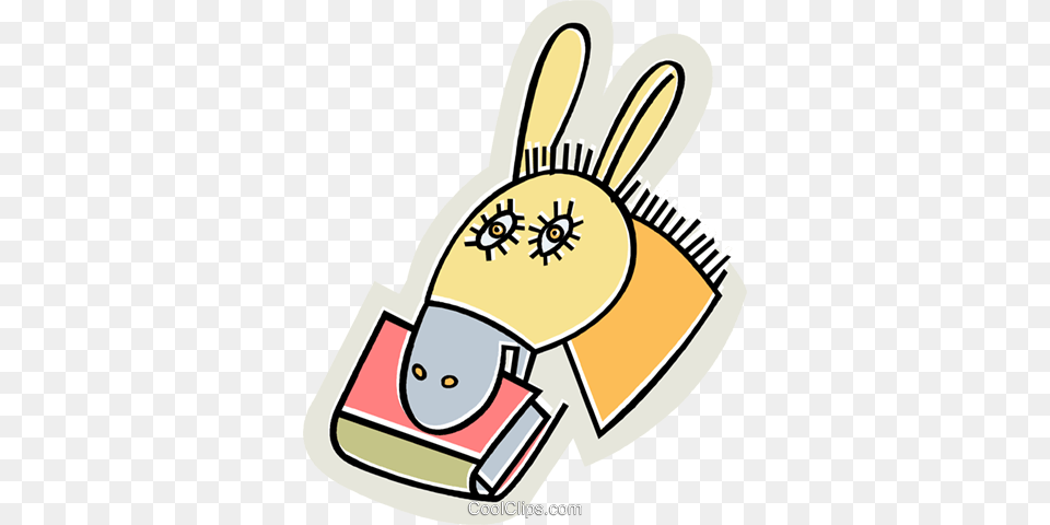 Donkey With A Book In Its Mouth Royalty Vector Clip Art, Clothing, Glove, Brush, Device Free Png