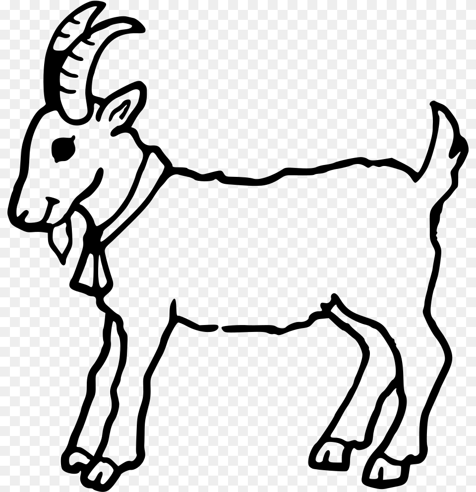 Donkeyartmonochrome Photography Goat Black And White Clipart, Gray Png
