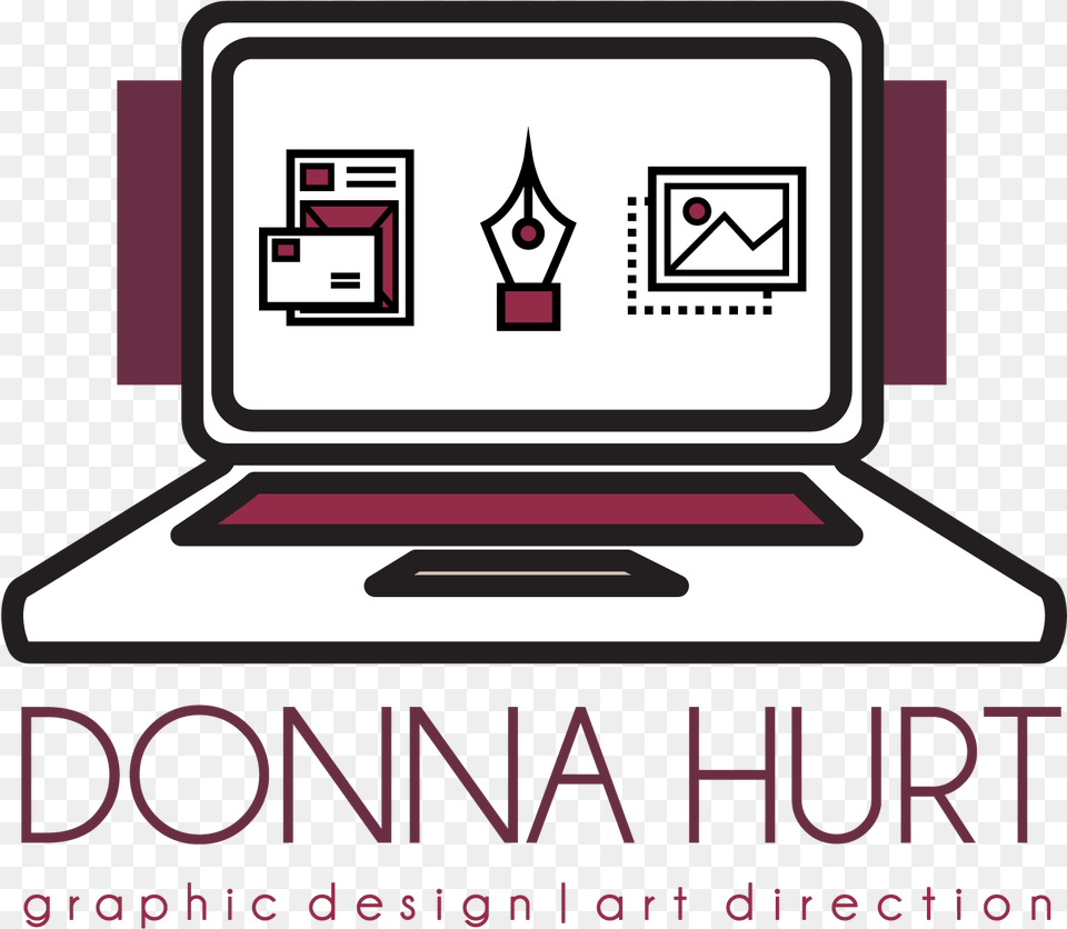 Donna Hurt Designs Personal Brand Stickermule Sticker, Computer, Electronics, Pc, Laptop Free Png