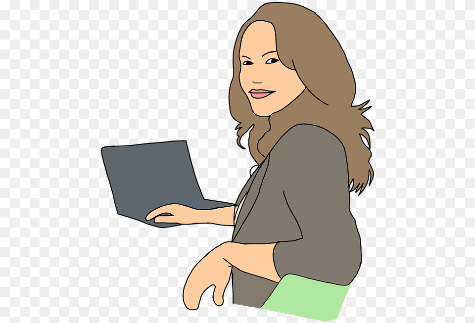 Donne Che Cercano Lavoro, Laptop, Computer, Electronics, Pc Free Png Download