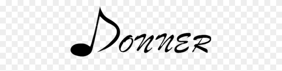Donner Logo, Text, Handwriting Free Png