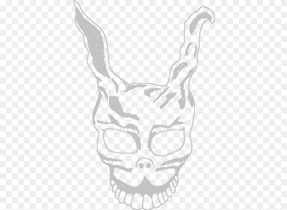 Donnie Darko Bunny Donnie Darko Rabbit Outline, Stencil, Accessories, Baby, Person Png