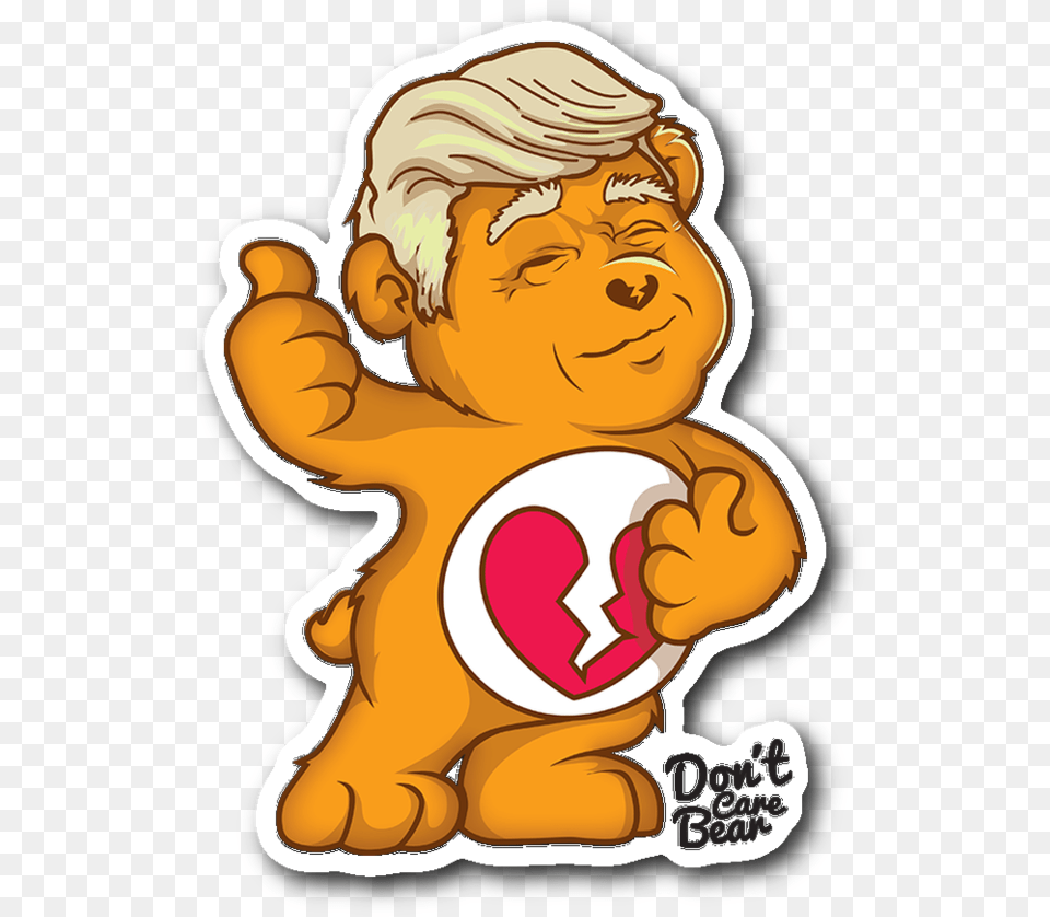 Donquott Care Bear Maga Whair Trump Sticker Trump Care Bear, Baby, Person, Face, Head Free Transparent Png
