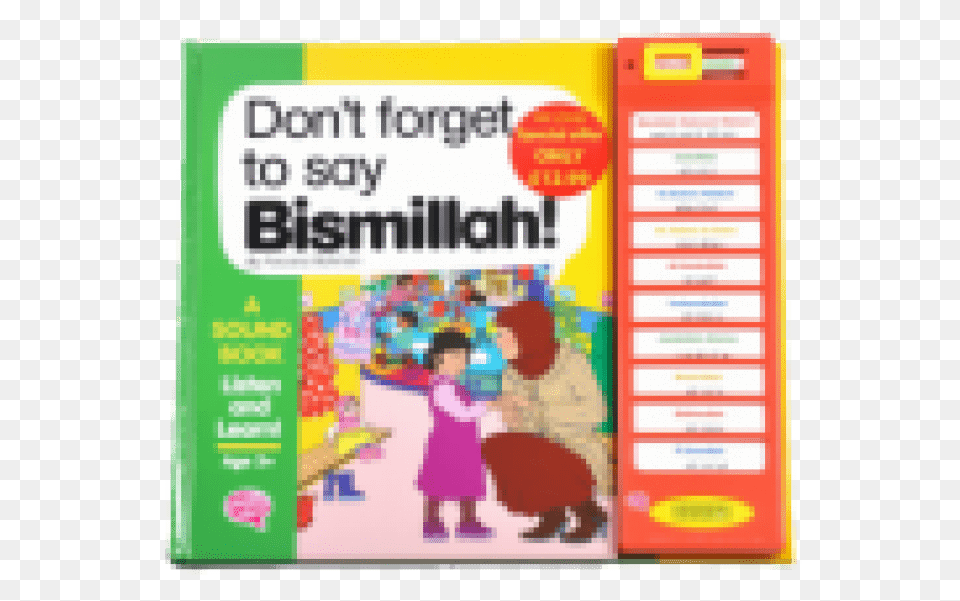 Donquott Forget To Say Bismillah Bismillah Story Sound Book, Person, Qr Code Png Image