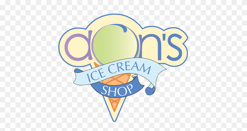 Dons Ice Cream Shop Ice Cream Smoothies Waffels And More, Logo, People, Person Free Png