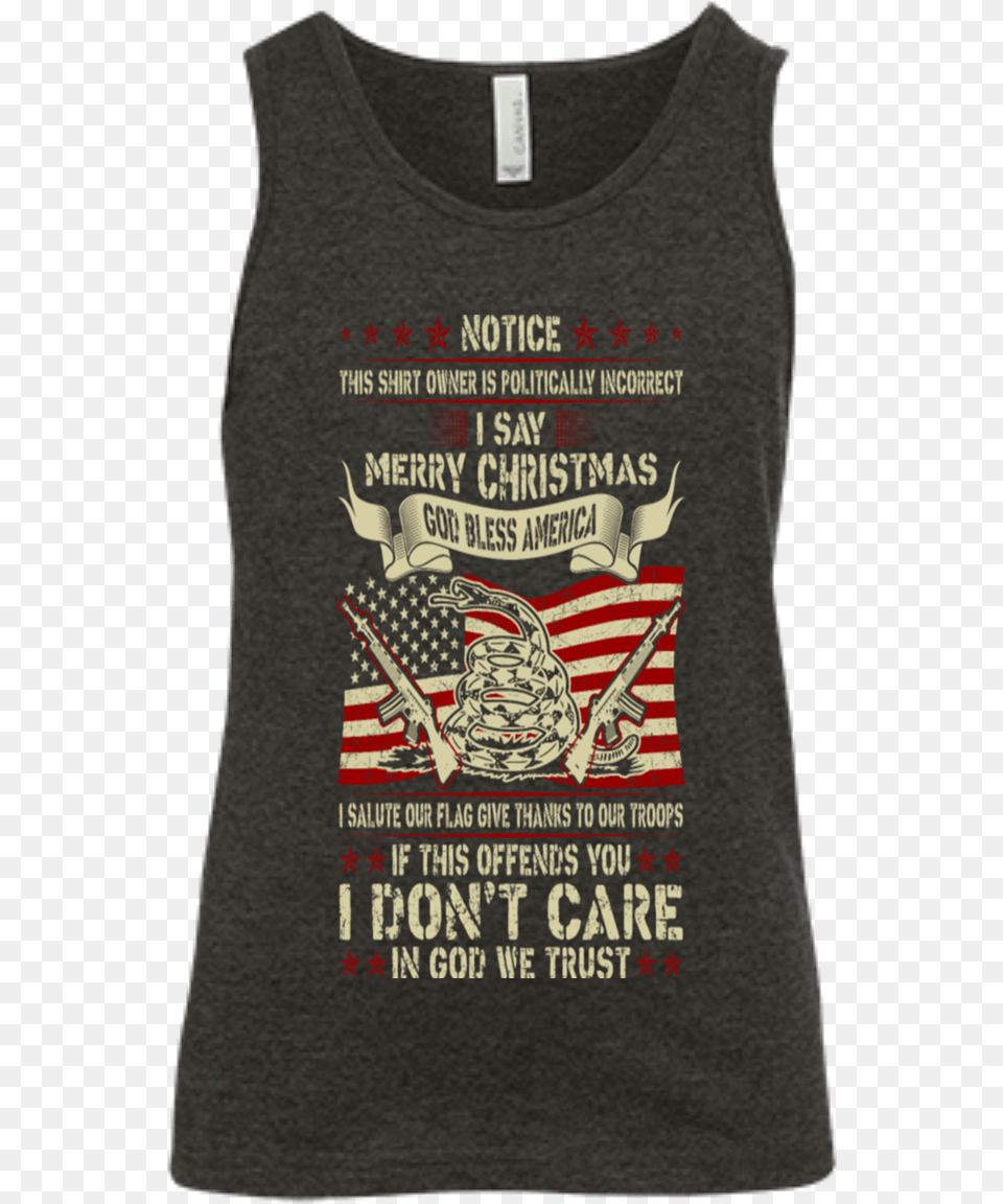Dont Care God We Trust God Bless America Soldier Active Tank, Clothing, T-shirt, Tank Top, Person Png Image