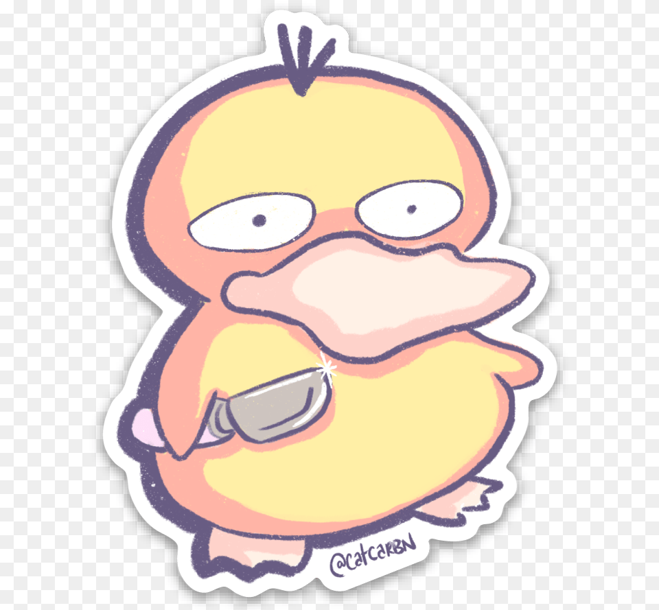 Dont Duck Psyduck Vinyl Sticker Cartoon, Accessories, Baby, Person, Face Free Transparent Png