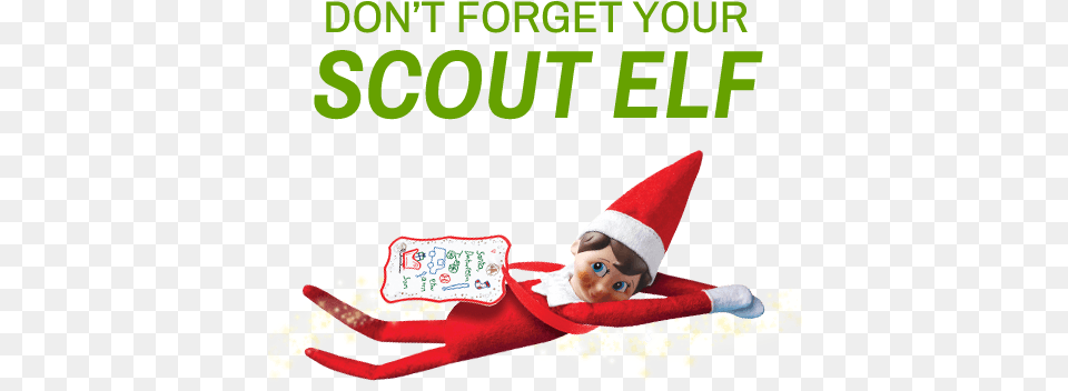 Dont Forget Your Scout Elf Elf, Clothing, Hat, Baby, Person Free Png