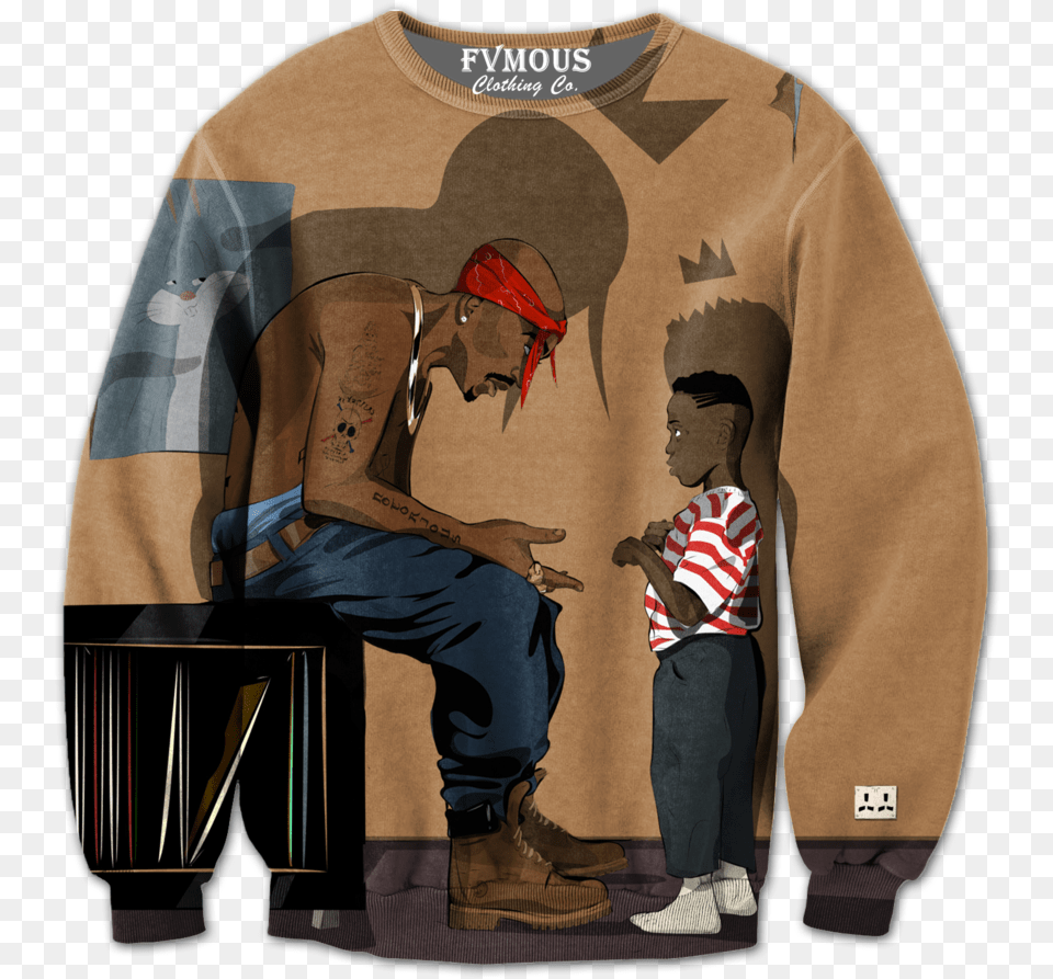 Dont Let My Music 2pac Kendrick Lamar, Sweatshirt, Sweater, Clothing, Knitwear Png