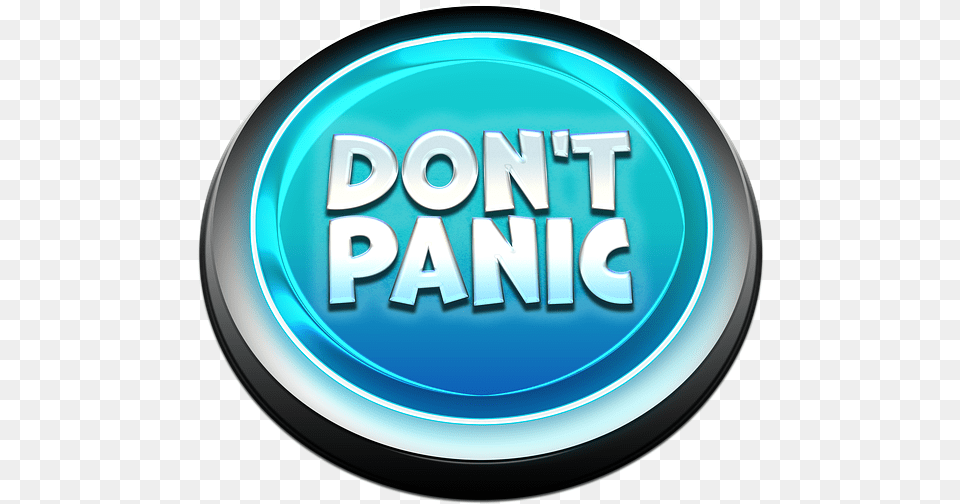 Dont Panic Button Icon Language, Light, Disk, Logo Png Image