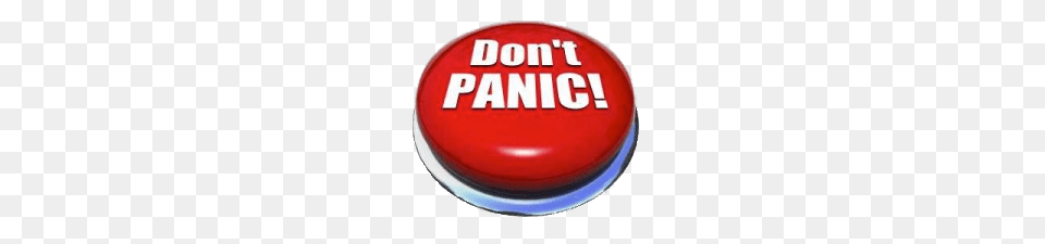 Dont Panic Red Round Button, Symbol, Sign, Food, Ketchup Png