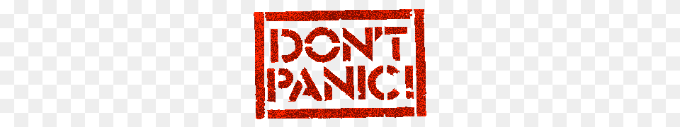 Dont Panic Stamp, Blackboard, Text Png