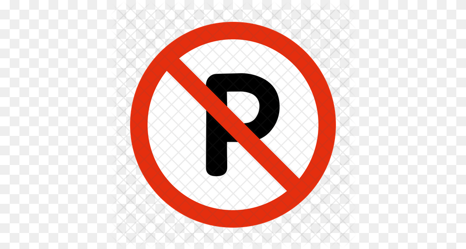 Dont Parking Icon Of Flat Style Number, Sign, Symbol, Road Sign Free Png