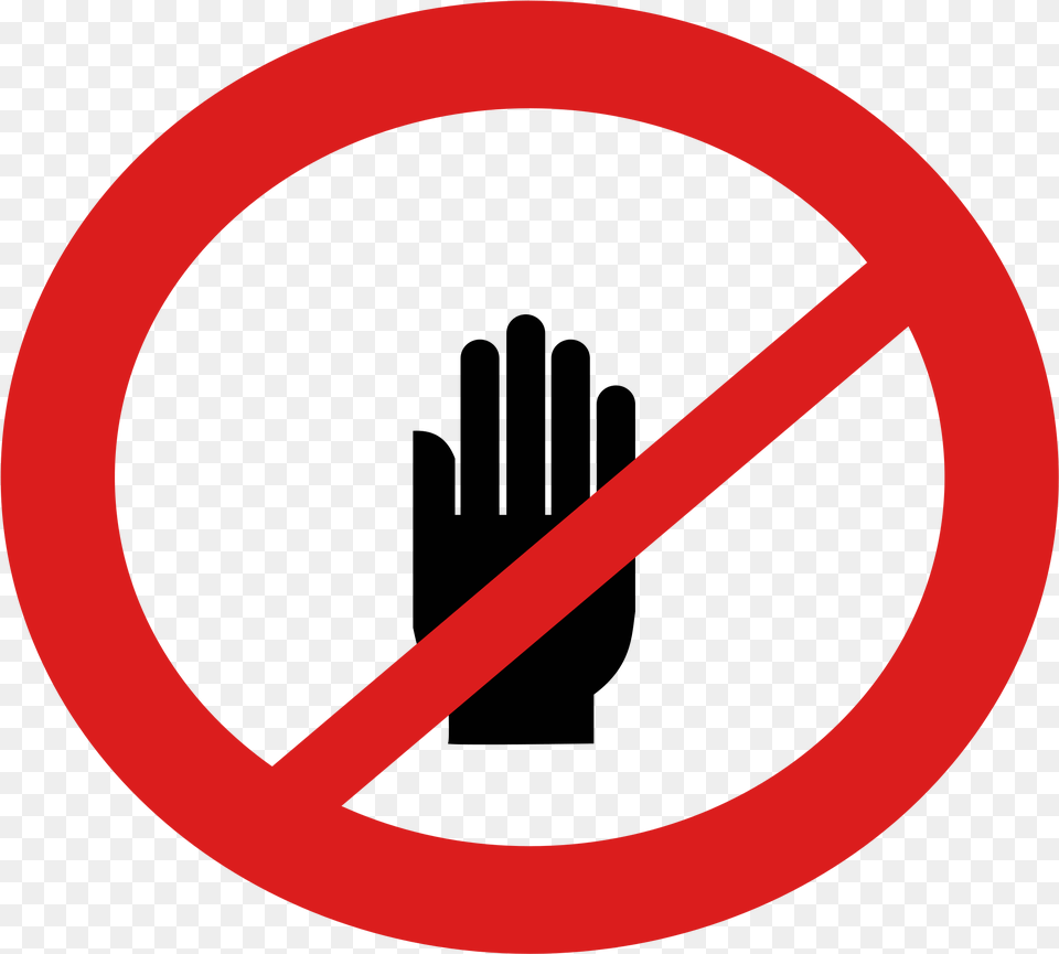 Dont Sign Group Do Not Touch Sign, Symbol, Road Sign, Disk Free Png