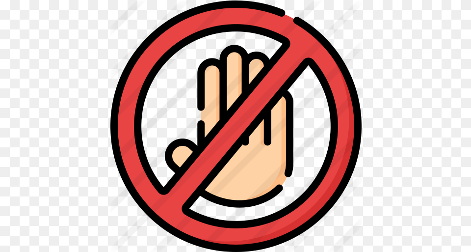Dont Touch Icon No Food Phone Allowed, Sign, Symbol, Body Part, Hand Free Png