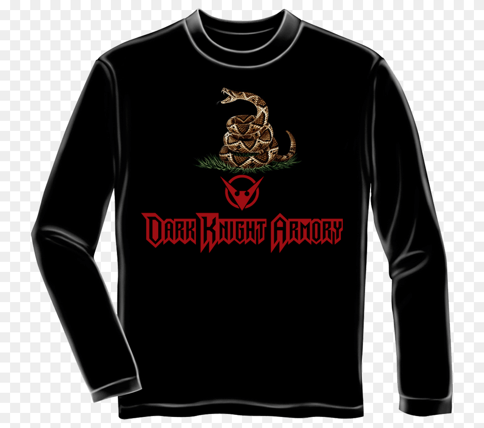 Dont Tread On Me Black Long Sleeve Shirt, Clothing, Long Sleeve, T-shirt, Knitwear Png