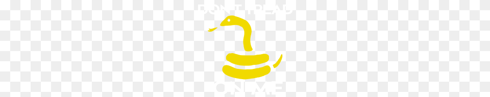 Dont Tread On Me Yellow Snake White Letters, Banana, Food, Fruit, Plant Free Transparent Png