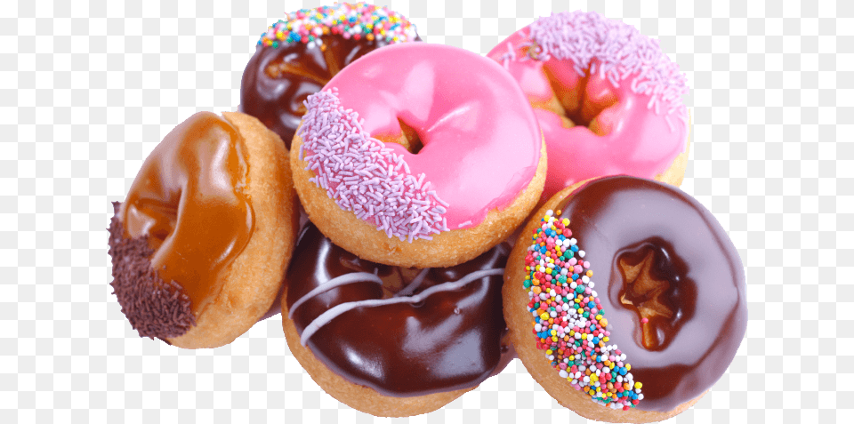 Donus Stack, Food, Sweets, Donut, Burger Free Png