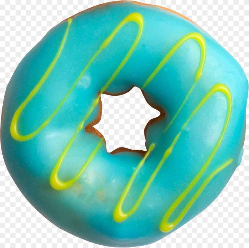 Donut, Food, Sweets, Turquoise Free Transparent Png