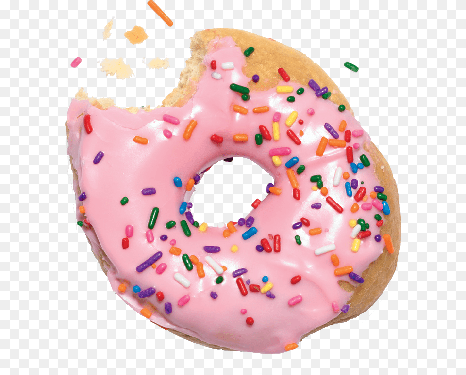 Donut, Birthday Cake, Cake, Cream, Dessert Png Image