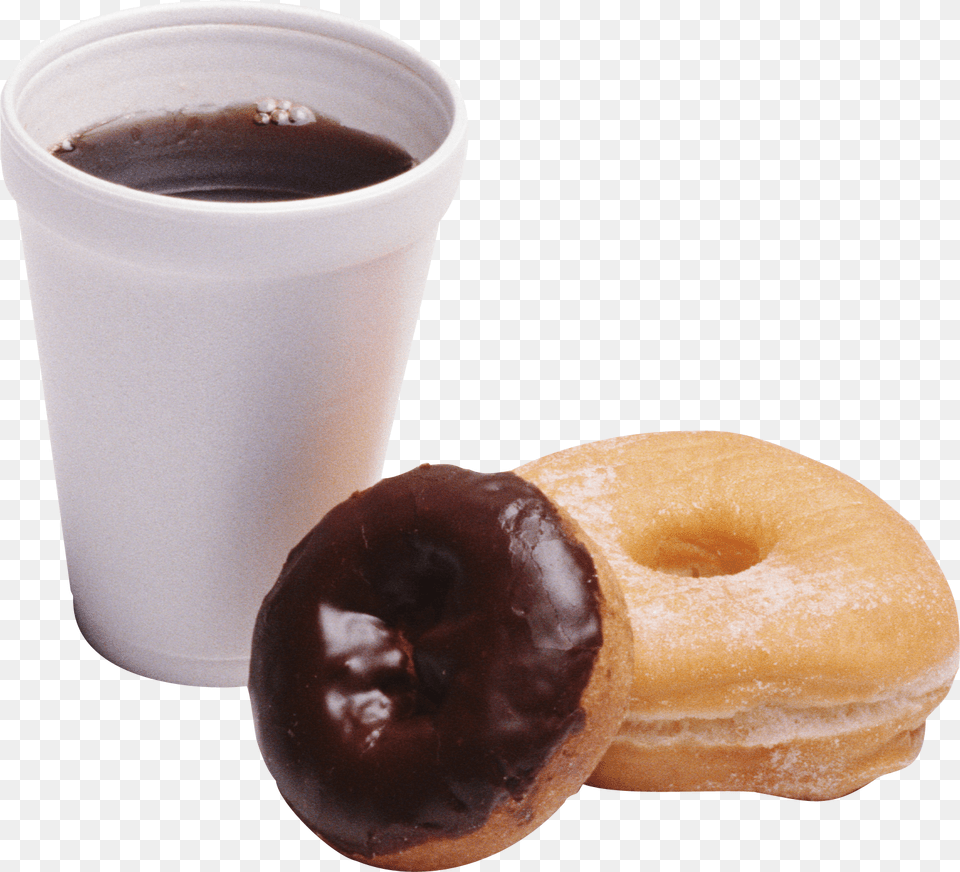 Donut, Sweets, Food, Bread, Coffee Cup Free Png Download