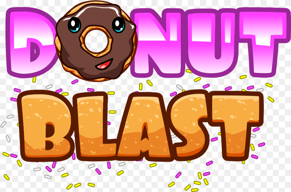 Donut Blast Logo We Heart Games Clip Art, Food, Sweets, Face, Head Free Png Download