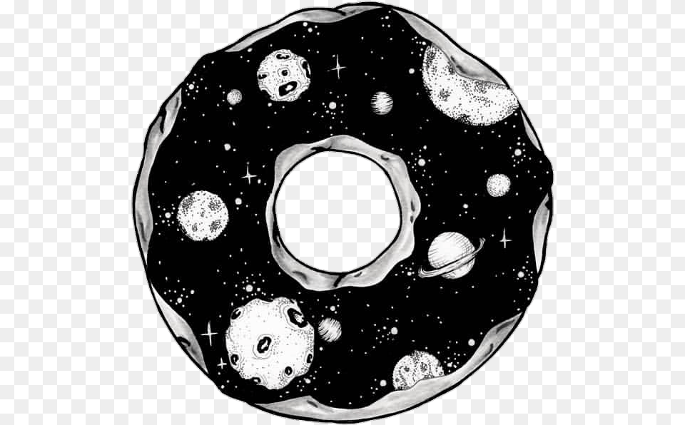 Donut Clipart Galaxy Donut Black And White Transparent, Ct Scan, Food, Sweets Png