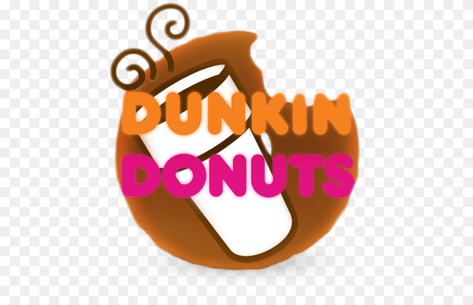 Donut Clipart Half Eaten Dunkin Donuts Logo Redondo, Jar, Ammunition, Grenade, Weapon Free Png Download