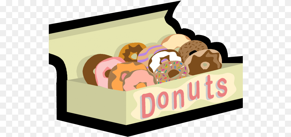 Donut Clipart Outline Box Of Donuts Clipart, Food, Sweets, People, Person Free Png