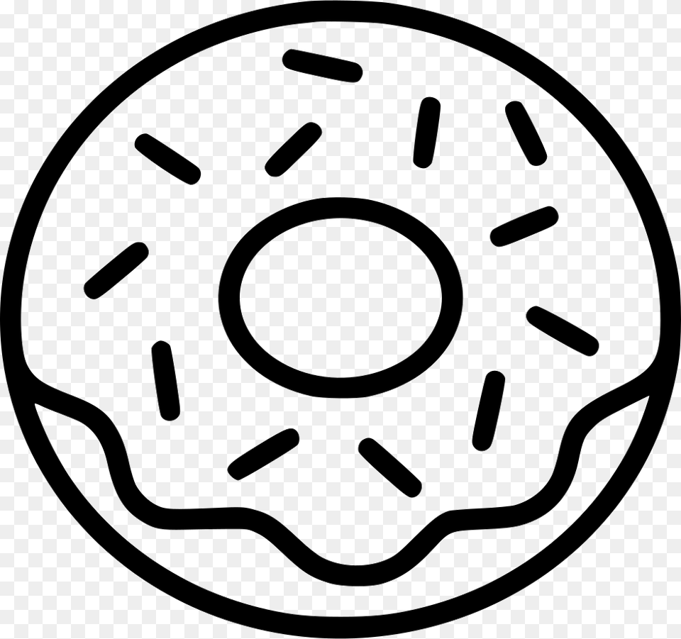 Donut Donut Black And White Clipart, Coil, Machine, Rotor, Spiral Free Transparent Png