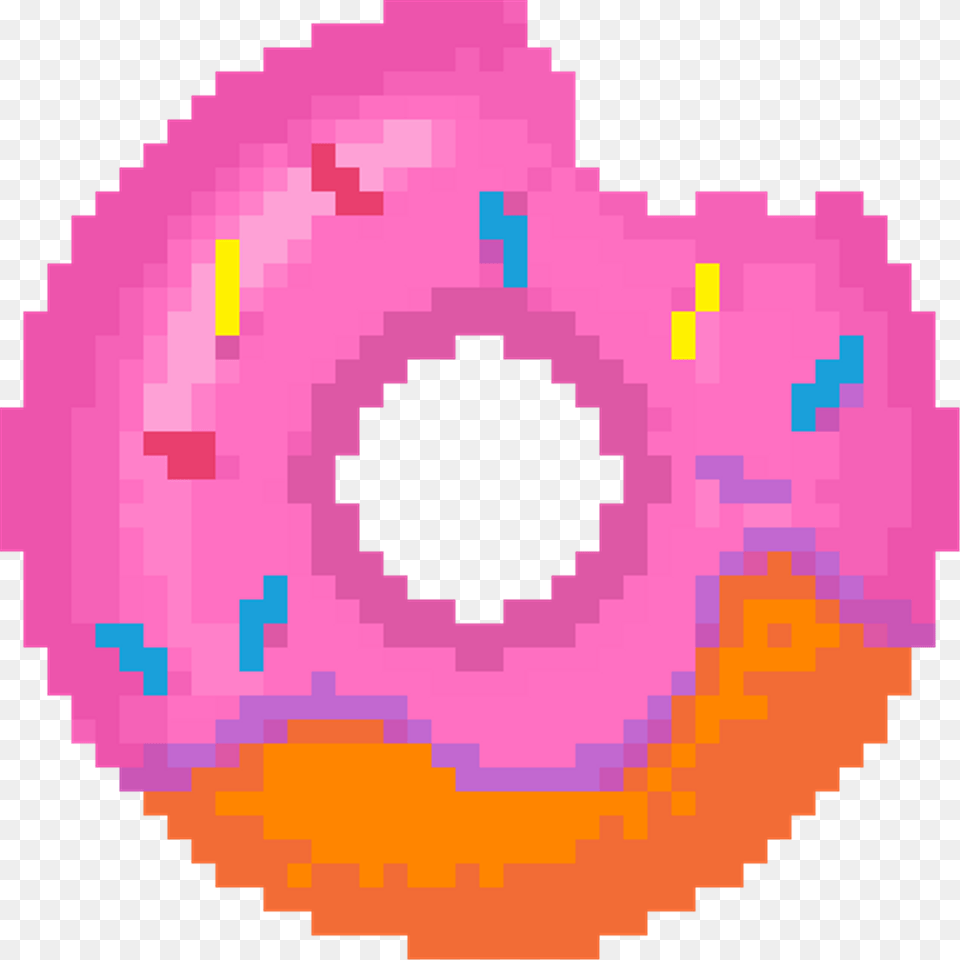 Donut Donuts Donuts Donut Pixelart Pixels Pixel Pixel Pixel Art Super Smash Bros, Food, Sweets Png Image