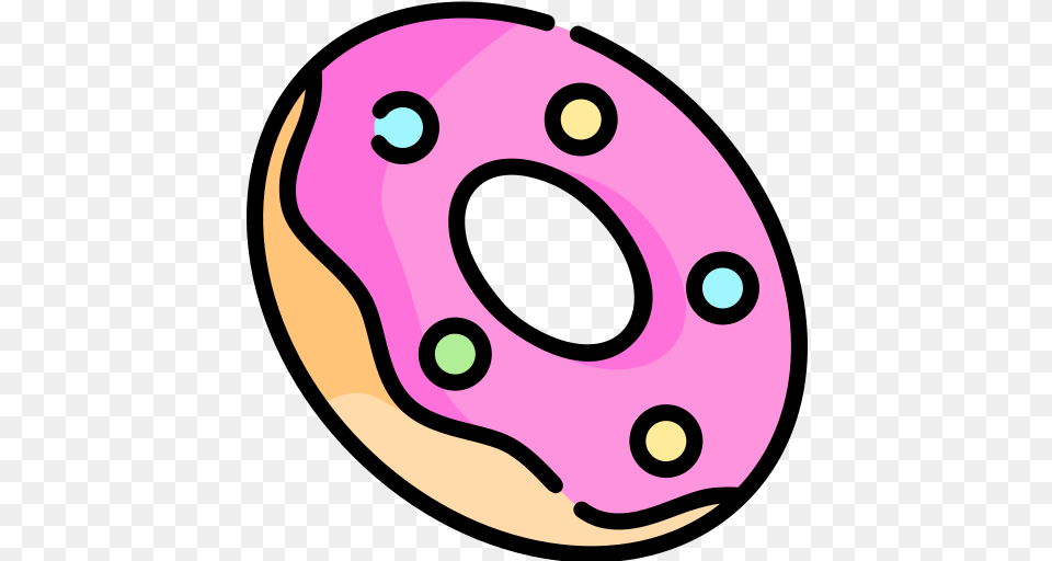 Donut Dot, Food, Sweets Free Png Download