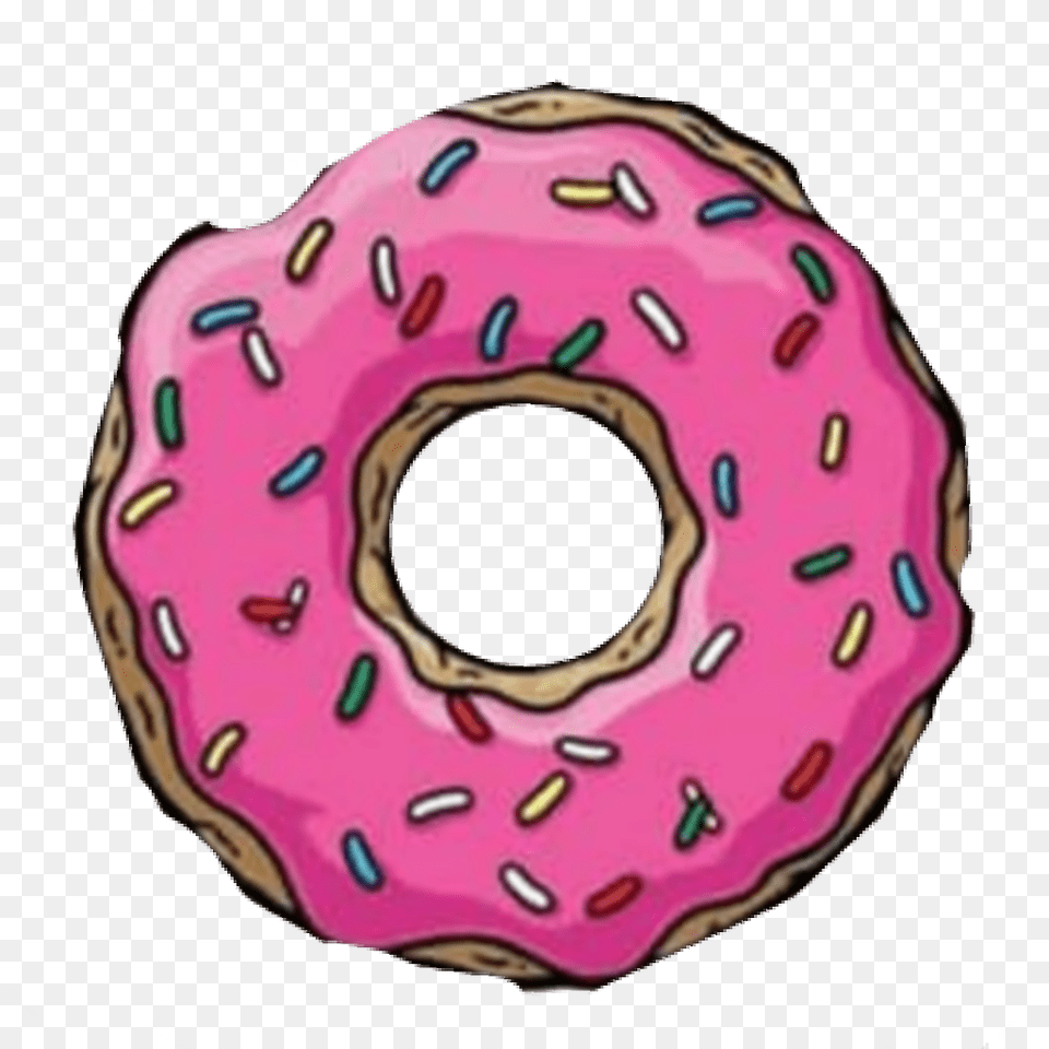 Donut Emoji Tumblr Donas Dona Donuts Pink Donut Donut Simpsons, Food, Sweets, Birthday Cake, Cake Free Png Download