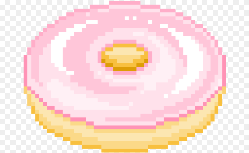 Donut Food Pink Cute Soft Aesthetic Pastel Kawaii Pink Aesthetic Strawberry Transparent, Cream, Dessert, Icing, Birthday Cake Png