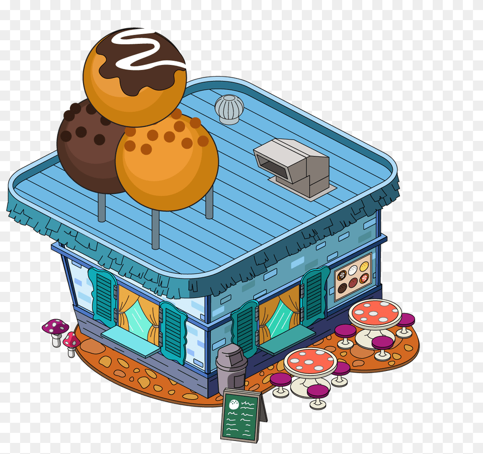 Donut Hole Diner Family Guy The Quest For Stuff Wiki Fandom, Cream, Dessert, Food, Ice Cream Png Image