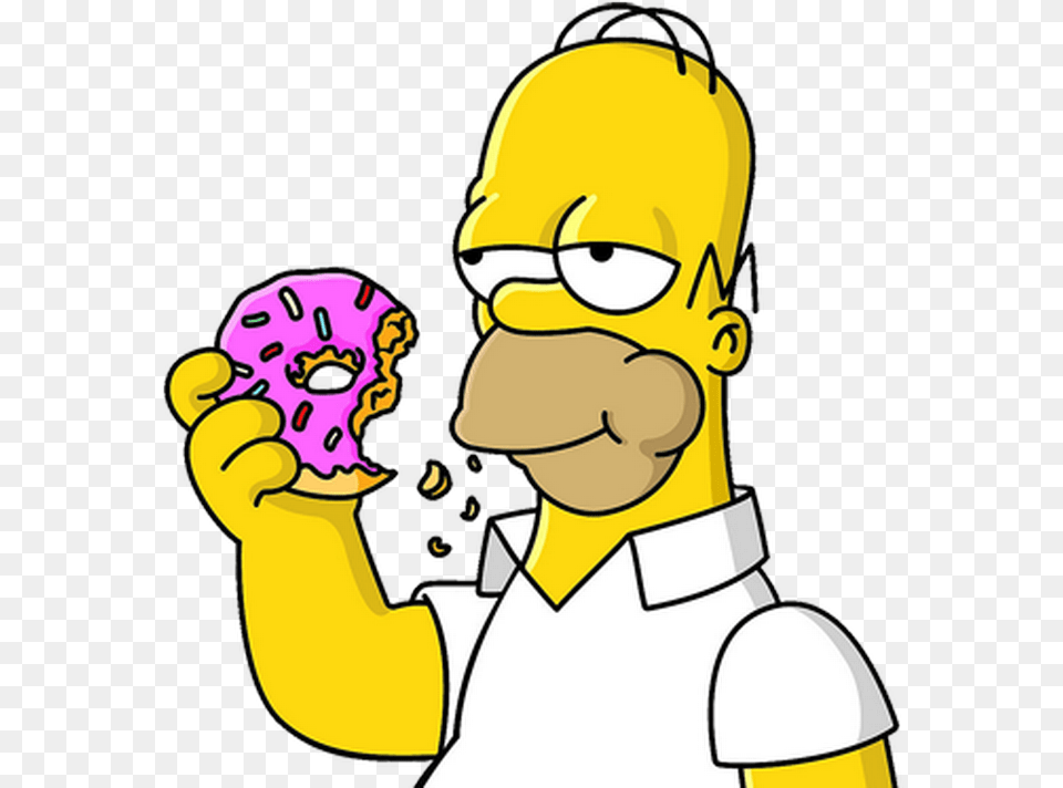 Donut Homer Simpson, Adult, Female, Food, Person Png Image