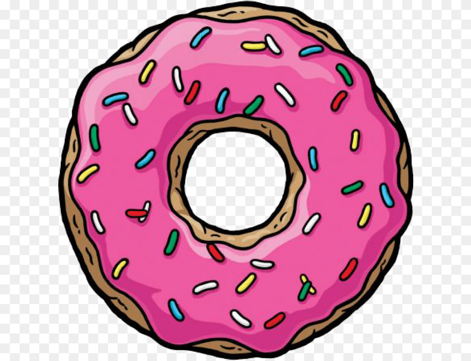 Donut Image Simpsons Donut, Food, Sweets Free Png Download