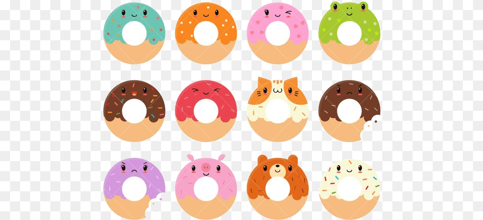 Donut Kawaii Cute Doughnuts Clip Donuts Clipart Shop Donut Cute, Food, Sweets, Animal, Bear Png Image