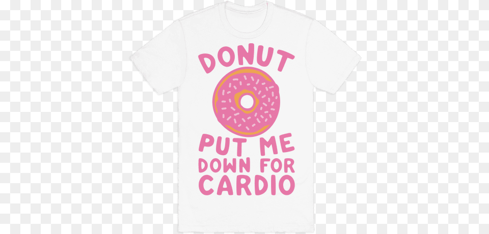 Donut Put Me Down For Cardio Mens Halloween T Shirt, Clothing, T-shirt Png
