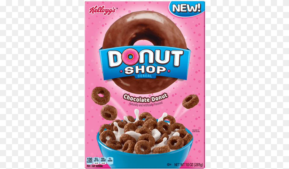 Donut Shop Cereal Chocolate Kellogg39s Donut Shop Cereal, Food, Sweets Free Transparent Png