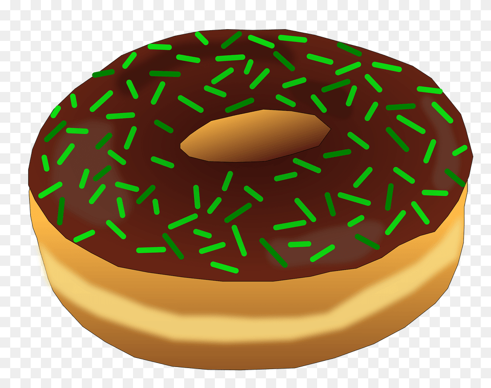 Donut With Chocolate Frosting And Sprinkles Clipart, Birthday Cake, Cake, Cream, Dessert Free Transparent Png