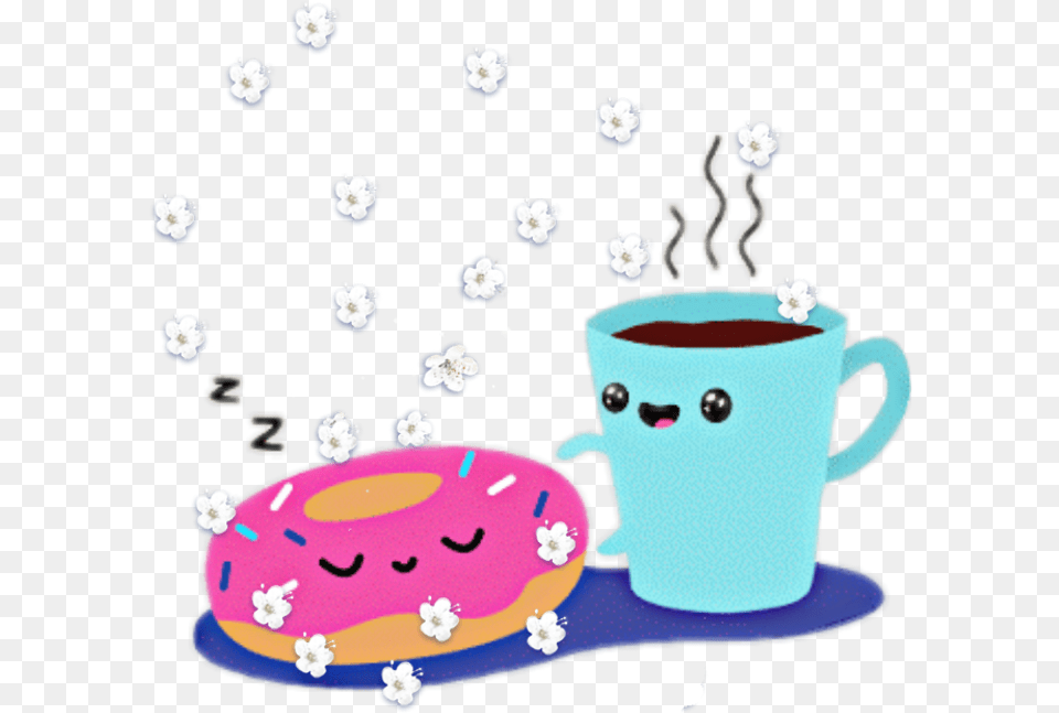 Donuts And Coffee Cute Rise And Shine Gif Cute, Birthday Cake, Cake, Cream, Dessert Free Png