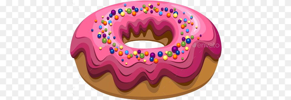 Donuts Party Time Pillow Case Drawing, Birthday Cake, Cake, Cream, Dessert Free Transparent Png