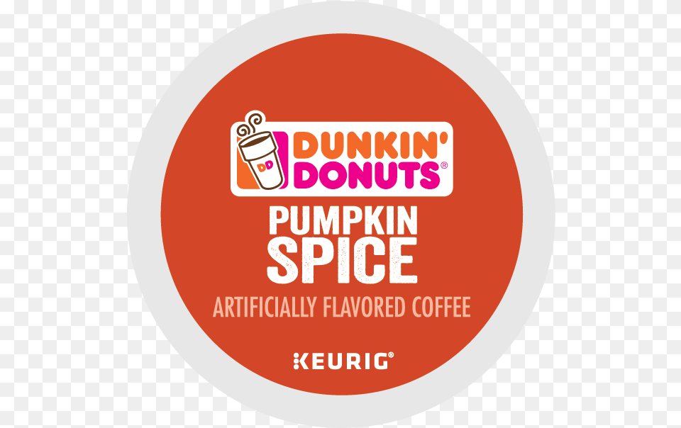 Donuts Pumpkin Kcups Dunkin Pumpkin K Cup, Sticker, Advertisement, Poster, Disk Free Transparent Png