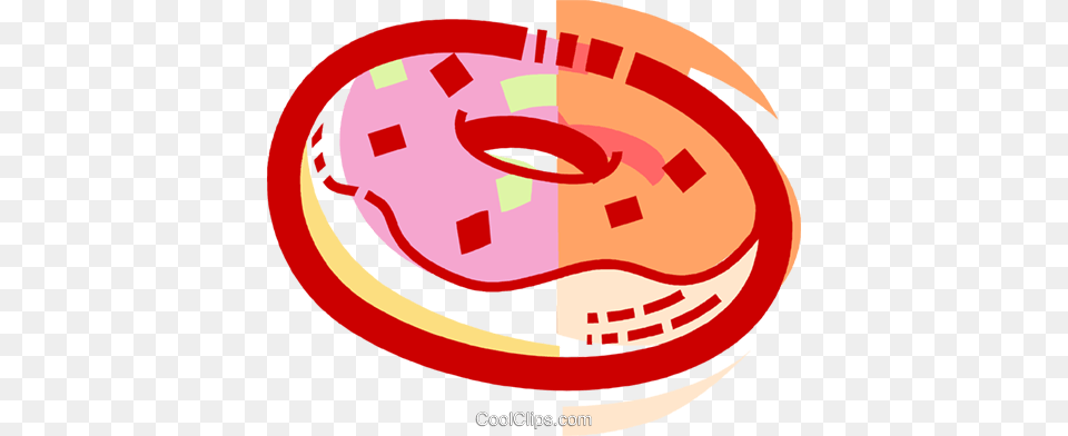Donuts Royalty Vector Clip Art Illustration, Food, Sweets Png Image