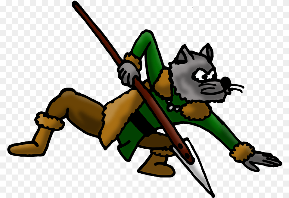 Doodle 100 Creatures 2 Werewolf Cartoon, Spear, Weapon, Person, Face Png