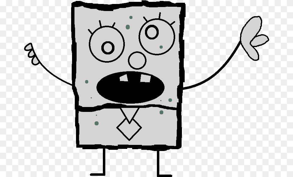 Doodle Bob Doodlebob, Stencil Free Png