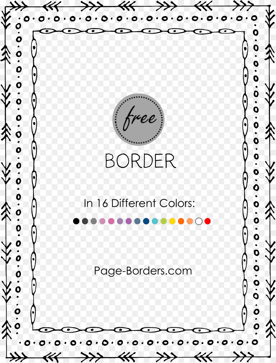 Doodle Border, Logo, Text Png